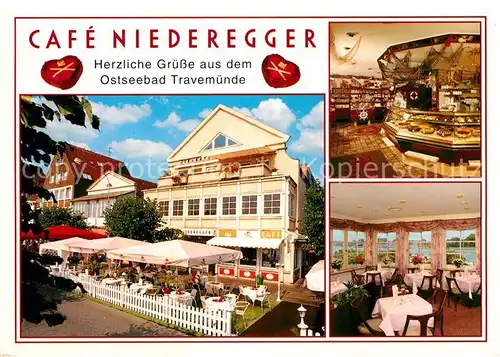 AK / Ansichtskarte Travemuende Ostseebad Cafe Niederegger  Kat. Luebeck