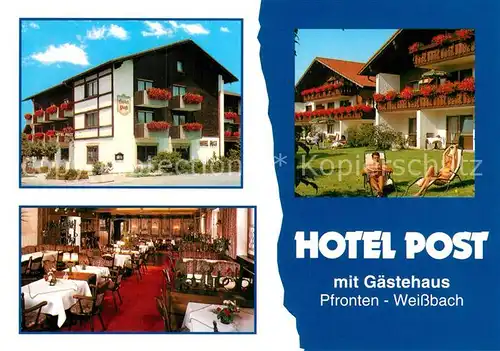 AK / Ansichtskarte Pfronten Hotel Post  Kat. Pfronten