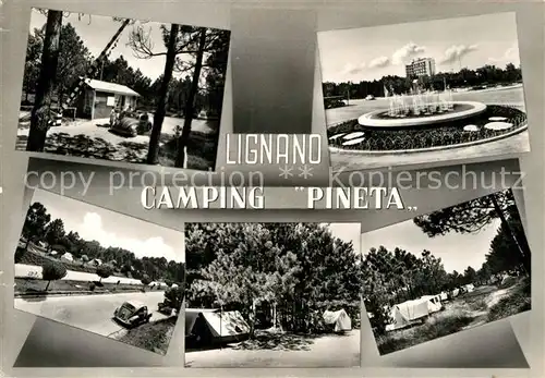 AK / Ansichtskarte Lignano Pineta Campingplatz  Kat. Lignano