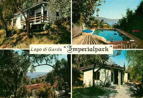 AK / Ansichtskarte Gargnano Lago di Garda Imperialpark Bungalows Appartments Dancing Bar Schwimmbad  Kat. Italien