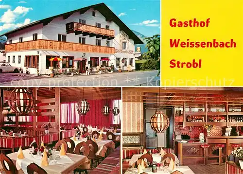 AK / Ansichtskarte Strobl Wolfgangsee Gasthof Weissenbach