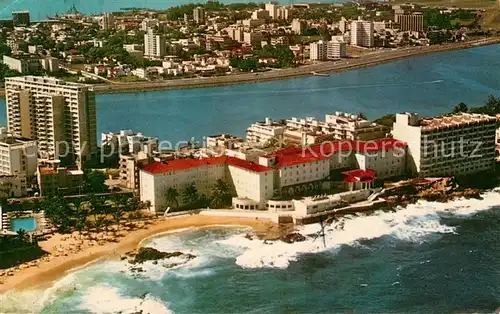 AK / Ansichtskarte San Juan Puerto Rico Fliegeraufnahme Condado Beach Hotel  Kat. San Juan