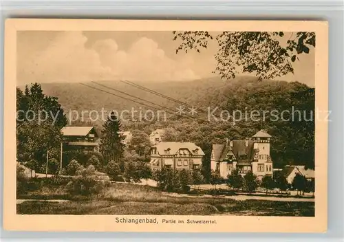 AK / Ansichtskarte Schlangenbad Taunus Schweizertal Kat. Schlangenbad