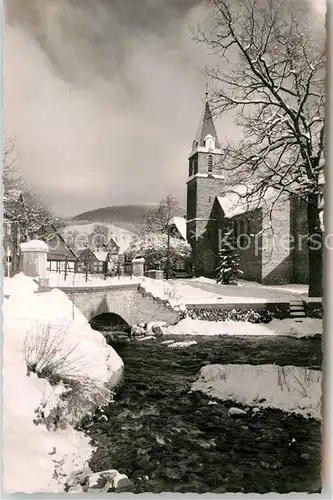 AK / Ansichtskarte Niedersfeld Kirche Winterlandschaft Kat. Winterberg