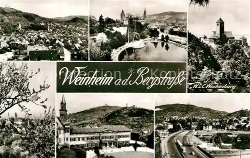 AK / Ansichtskarte Weinheim Bergstrasse Wachenburg Panoramen Kat. Weinheim