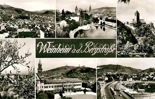 AK / Ansichtskarte Weinheim Bergstrasse Panoramen Schloss Wachenburg Kat. Weinheim