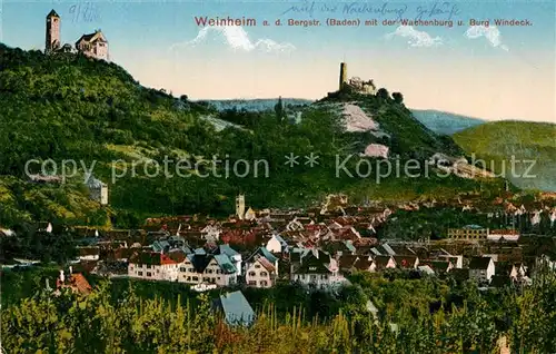 AK / Ansichtskarte Weinheim Bergstrasse Wachenburg Burg Windeck Kat. Weinheim