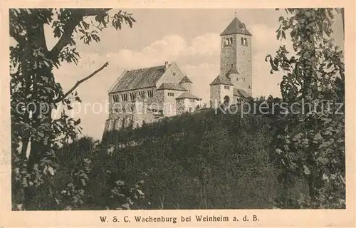 AK / Ansichtskarte Weinheim Bergstrasse Wachenburg Kat. Weinheim