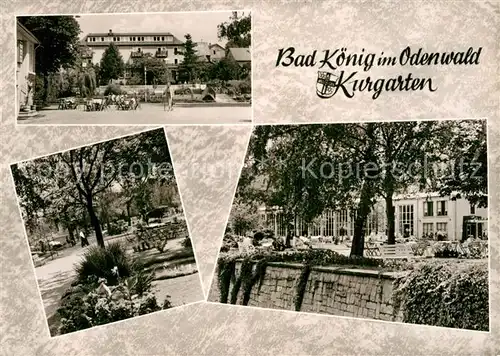 AK / Ansichtskarte Bad Koenig Odenwald Kurgarten  Kat. Bad Koenig