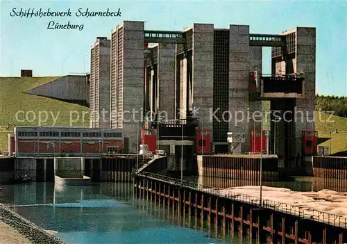 AK / Ansichtskarte Scharnebeck Lueneburg Schiffshebewerk Bauwerk Kat. Scharnebeck