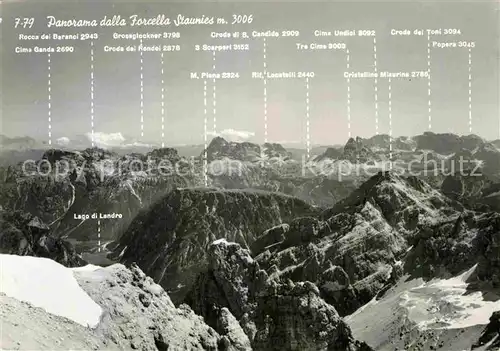 AK / Ansichtskarte Forcella Panorama dalla Forcella Staunies Gebirgspanorama Kat. Forcella