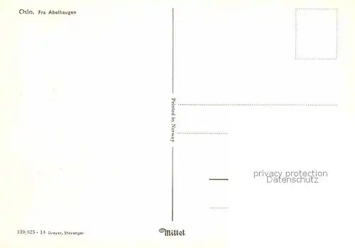 AK / Ansichtskarte Oslo Norwegen Fra Abelhaugen Kat. Oslo
