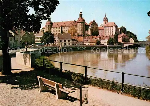 AK / Ansichtskarte Neuburg Donau Uferpartie an der Donau Kat. Neuburg a.d.Donau