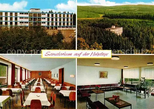 AK / Ansichtskarte Hoheleye Sanatorium Kat. Winterberg