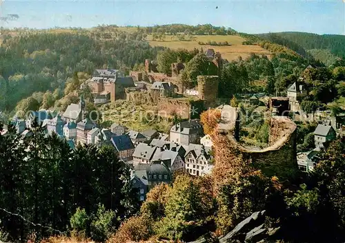 AK / Ansichtskarte Monschau Blick vom Haller auf die Burg Naturpark Nordeifel Kat. Monschau