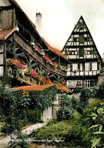 AK / Ansichtskarte Dinkelsbuehl Hexelhof Fachwerkhaus 1000jaehrige Stadt Kat. Dinkelsbuehl