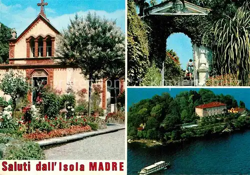 AK / Ansichtskarte Isola Madre Kirche Insel Lago Maggiore Fliegeraufnahme Kat. Italien