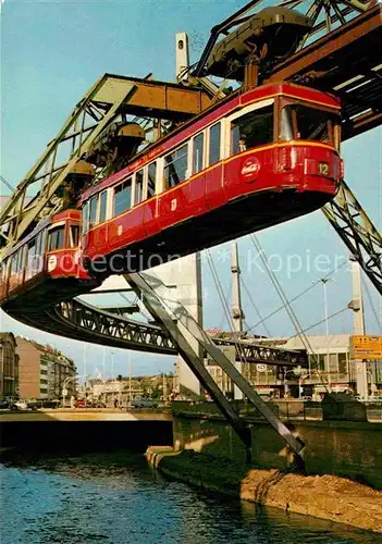 AK / Ansichtskarte Barmen Wuppertal Schwebebahn S Bahnhof Alter Markt Kat. Wuppertal