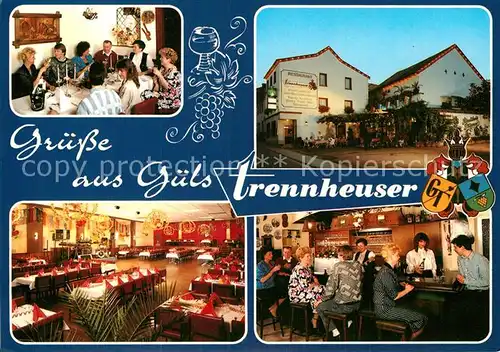 AK / Ansichtskarte Guels Koblenz Restaurant Trennheuser Bar Gastraum Kat. Koblenz