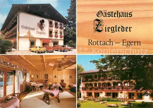 AK / Ansichtskarte Rottach Egern Gaestehaus Ziegleder Kat. Rottach Egern