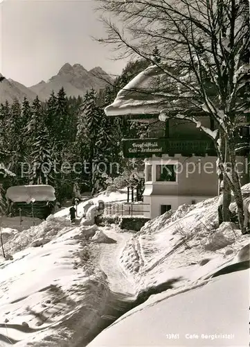 AK / Ansichtskarte Oberstdorf Cafe Restaurant Bergkristall Kat. Oberstdorf