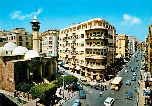 AK / Ansichtskarte Beirut Moschee Emir Mansour Rue Weygand Kat. Beirut