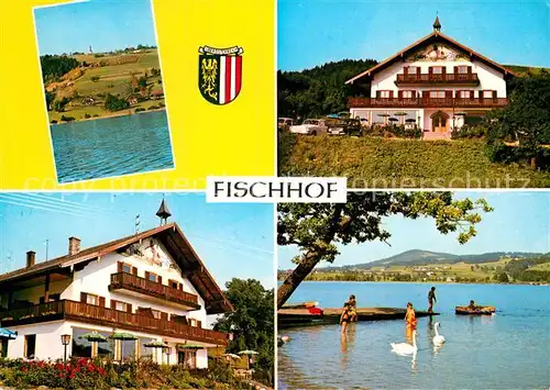 AK / Ansichtskarte Oberhofen Irrsee Gasthof Pension Fischhof Kat. Oberhofen am Irrsee Oberoesterreich