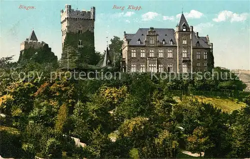 AK / Ansichtskarte Bingen Rhein Burg Klopp Kat. Bingen am Rhein