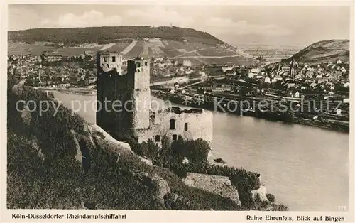 AK / Ansichtskarte Bingen Rhein Ruine Ehrenfels Kat. Bingen am Rhein