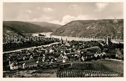 AK / Ansichtskarte Bingen Rhein Gesamtansicht  Kat. Bingen am Rhein