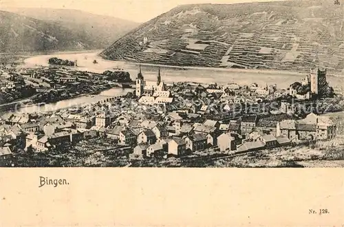 AK / Ansichtskarte Bingen Rhein Gesamtansicht  Kat. Bingen am Rhein