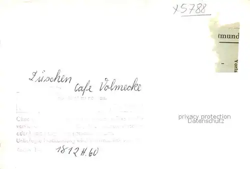 AK / Ansichtskarte Zueschen Sauerland Cafe Volmecke Gastraum Kat. Winterberg