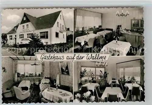 AK / Ansichtskarte Winterberg Hochsauerland Gaestehaus auf der Walme Gastraeume Kat. Winterberg