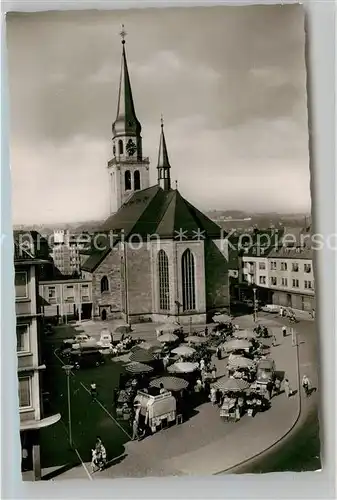 AK / Ansichtskarte Zweibruecken Marktplatz mit Alexanderkirche Kat. Zweibruecken