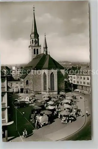AK / Ansichtskarte Zweibruecken Marktplatz mit Alexanderkirche Kat. Zweibruecken
