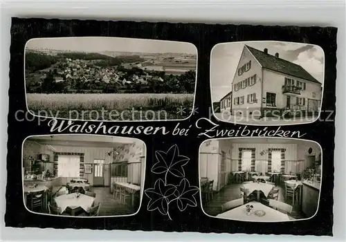 AK / Ansichtskarte Walshausen Panorama Gasthaus Gastraeume Kat. Walshausen