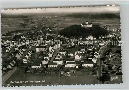 AK / Ansichtskarte Montabaur Westerwald Fliegeraufnahme mit Schloss Kat. Montabaur
