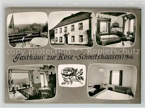 AK / Ansichtskarte Schmitshausen Gasthaus zur Rosen Zimmer Gaststube Kat. Schmitshausen