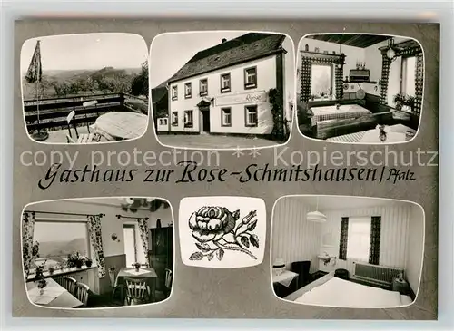 AK / Ansichtskarte Schmitshausen Gasthaus zur Rose Zimmer Gaststube Kat. Schmitshausen