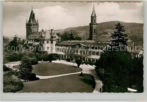 AK / Ansichtskarte Weinheim Bergstrasse Schloss Schlosspark Kat. Weinheim