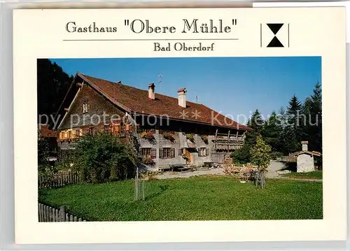 AK / Ansichtskarte Bad Oberdorf Gasthaus Obere Muehle  Kat. Bad Hindelang