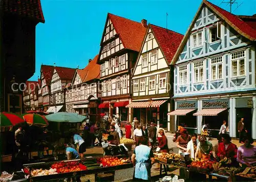 AK / Ansichtskarte Celle Niedersachsen Fussgaengerviertel Markt Kat. Celle