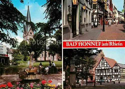 AK / Ansichtskarte Bad Honnef Kirche Teilansichten Kat. Bad Honnef