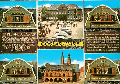 AK / Ansichtskarte Goslar Marktplatz Glockenspiel  Kat. Goslar