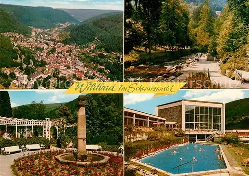 AK / Ansichtskarte Wildbad Schwarzwald Schwimmbad Park Kat. Bad Wildbad