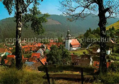 AK / Ansichtskarte Lautenthal Harz Kirchenpartie Kat. Langelsheim