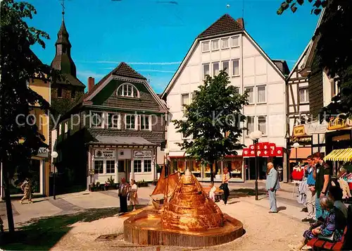 AK / Ansichtskarte Hattingen Ruhr Obermarkt mit Treidlerbrunnen Kat. Hattingen