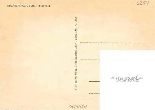 AK / Ansichtskarte Friedrichstadt Eider Stadtfeld Kat. Friedrichstadt