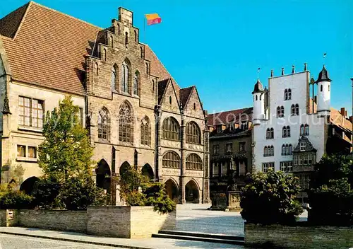 AK / Ansichtskarte Hildesheim Markt Rathaus Denkmal Kat. Hildesheim