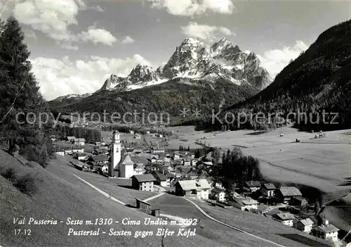 AK / Ansichtskarte Sesto Sexten Suedtirol Cima Undici Pustertal gegen Elfer Kofel Dolomiten Kat. Bozen